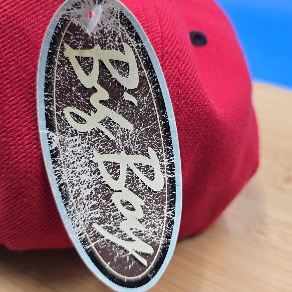 Vintage UNC‎ Tar Heels Hat Red Snapback Cap Big Boy Headgear NWT North Carolina